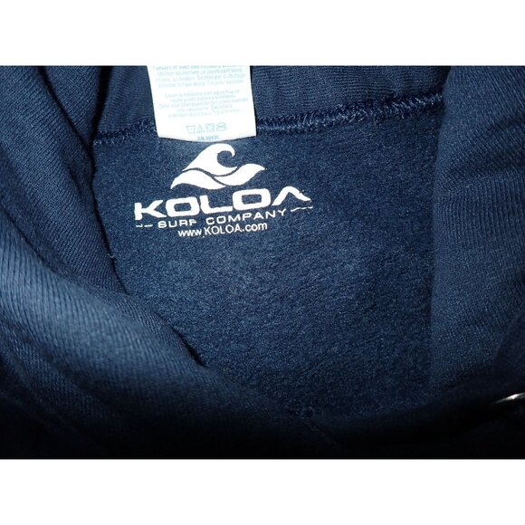 Koloa Surfing Skeletons Hoodie Sweatshirt Blue‎ Women M surf Hawaii - Picture 4 of 5